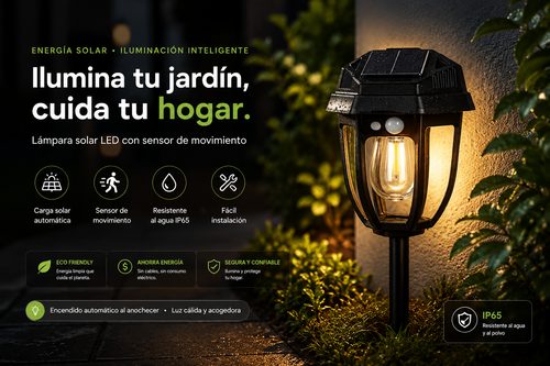 Garden Light — Farol Solar para Jardín
