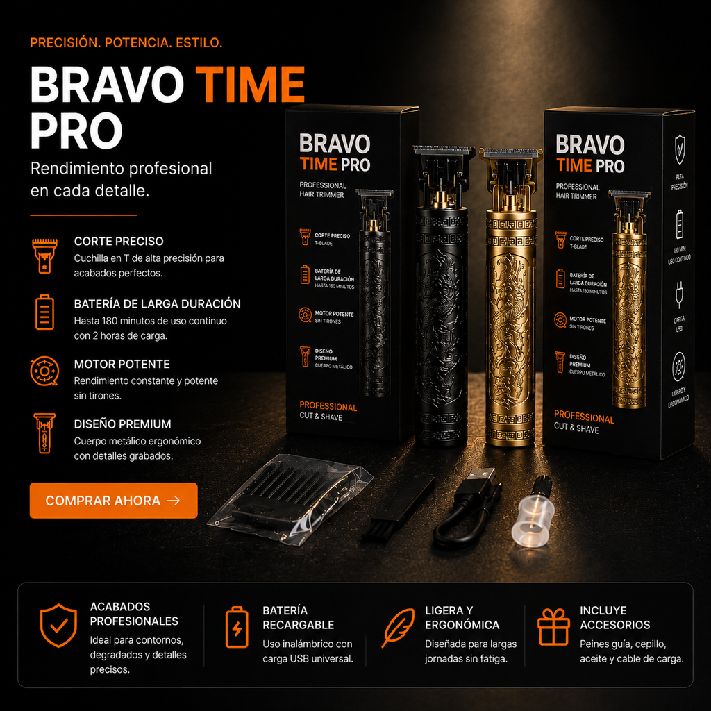 Bravo Time Pro — Recortadora Profesional